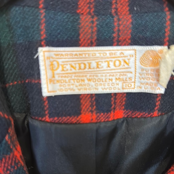 Pendleton Red and Black Plaid Blazer - Picture 7 of 11